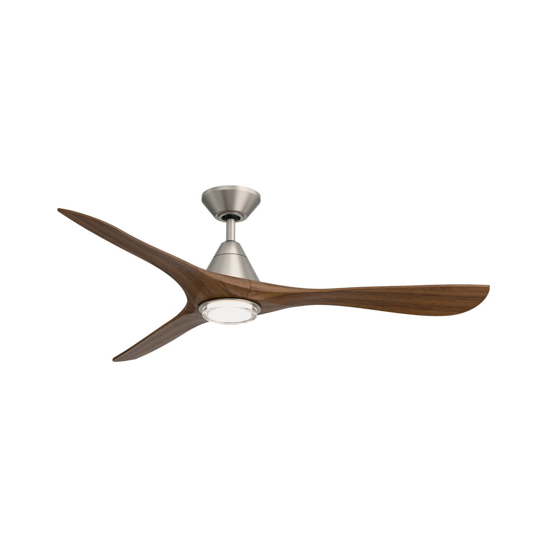 Carve 60" Ceiling Fan in Antique Nickel/Distressed Koa Modern Forms Fans Canada