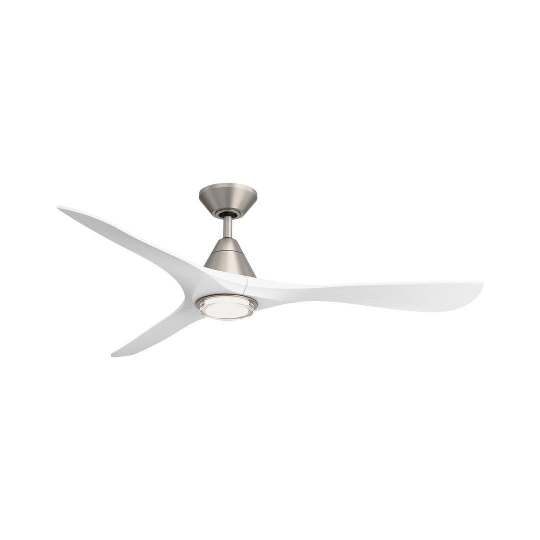 Carve 60" Ceiling Fan in Antique Nickel/Matte White Modern Forms Fans Canada