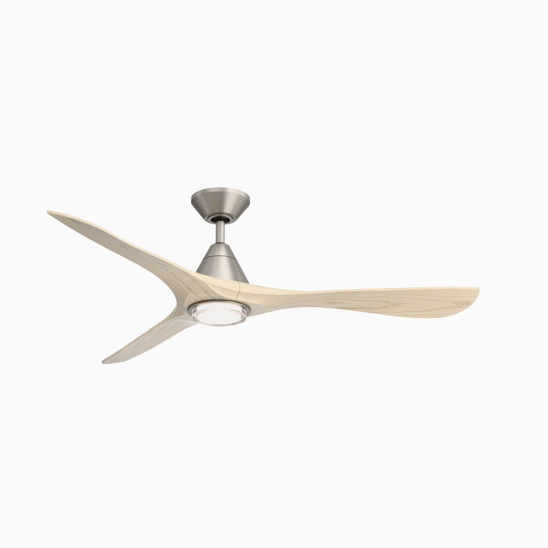 Carve 60" Ceiling Fan in Antique Nickel/White Oak Modern Forms Fans Canada