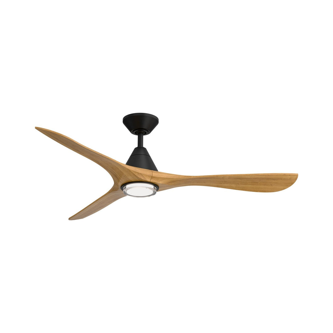 Carve 60" Ceiling Fan in Matte Black/Honey Oak Modern Forms Fans Canada