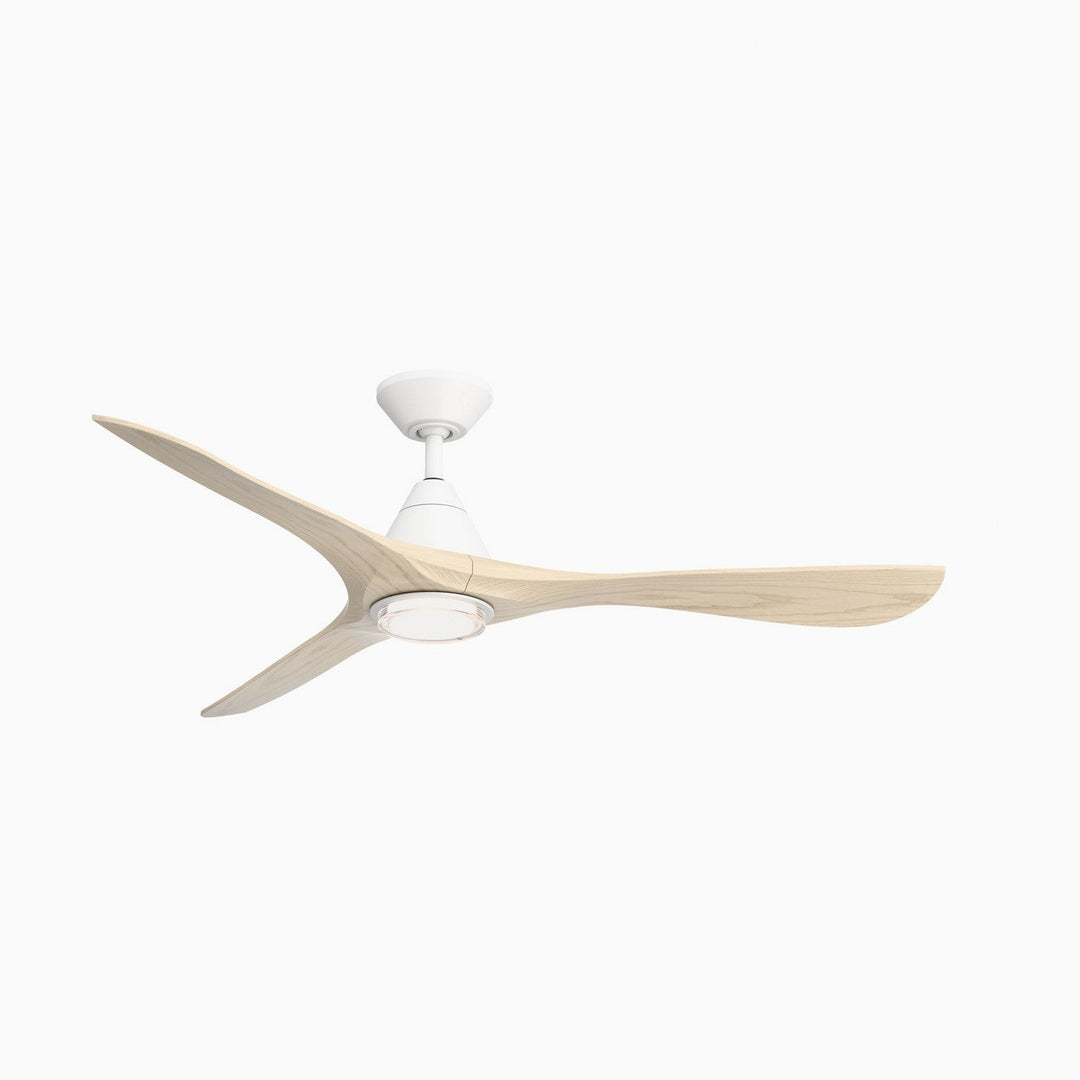 Carve 60" Ceiling Fan in Matte White/White Oak Modern Forms Fans Canada