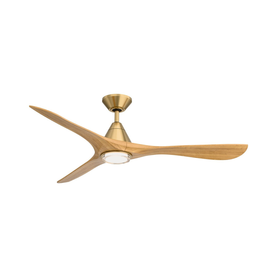 Carve 60" Ceiling Fan in Soft Brass/Honey Oak Modern Forms Fans Canada