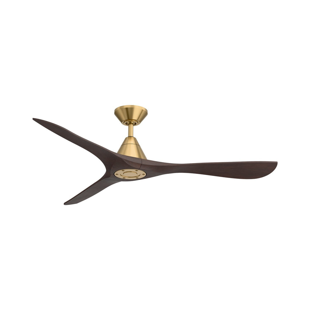 Carve 60" Ceiling Fan in Soft Brass/Dark Walnut Modern Forms Fans Canada