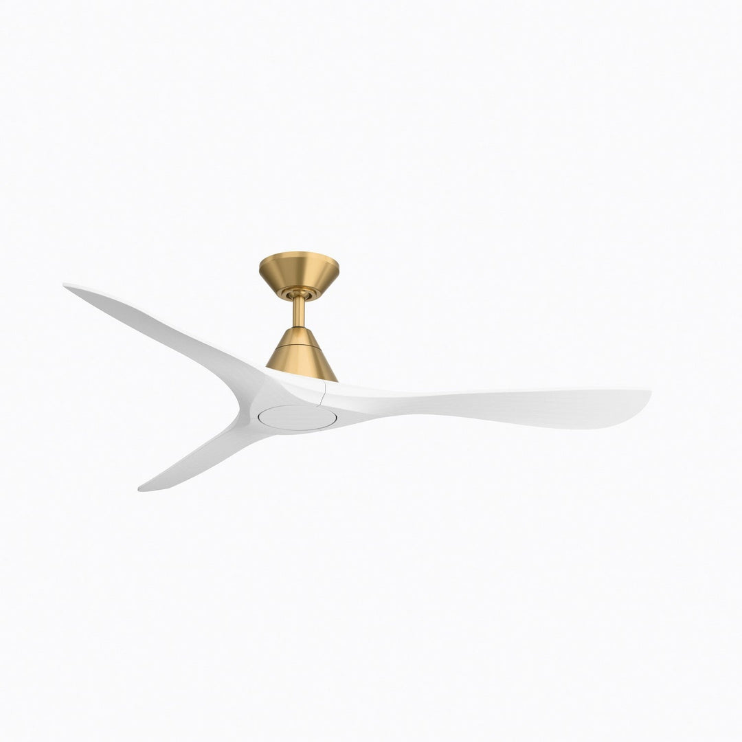 Carve 60" Ceiling Fan in Soft Brass/Matte White Modern Forms Fans Canada