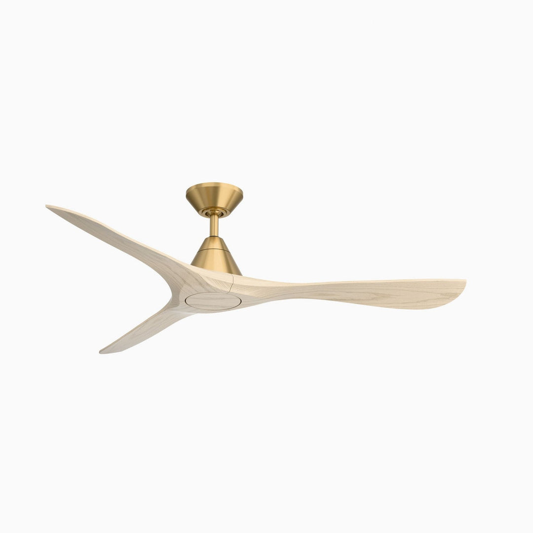 Carve 60" Ceiling Fan in Soft Brass/White Oak Modern Forms Fans Canada