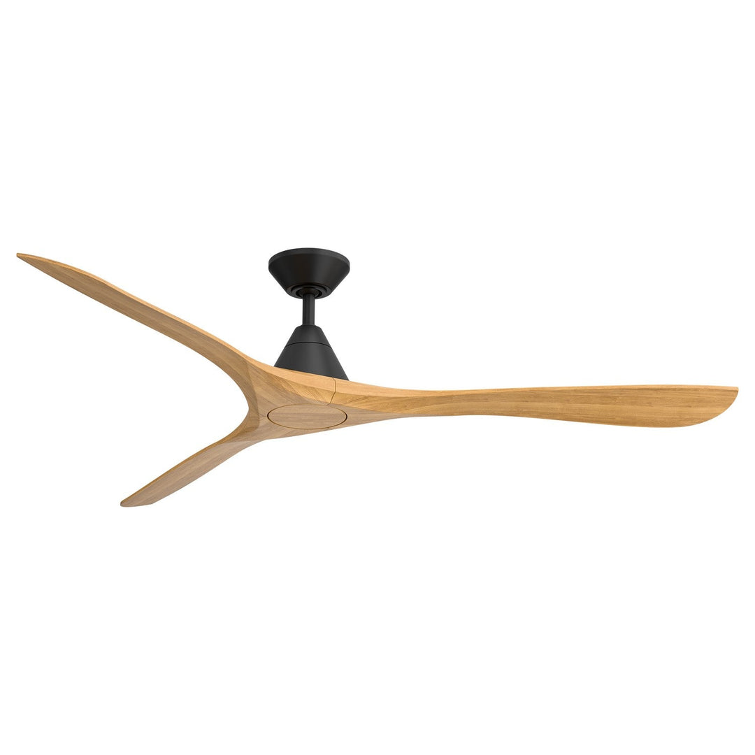 Carve 72" Ceiling Fan in Matte Black/Honey Oak Modern Forms Fans Canada