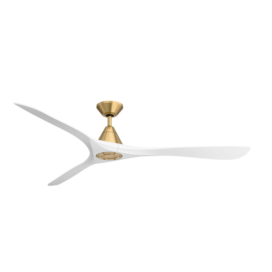 Carve 72" Ceiling Fan in Soft Brass/Matte White Modern Forms Fans Canada