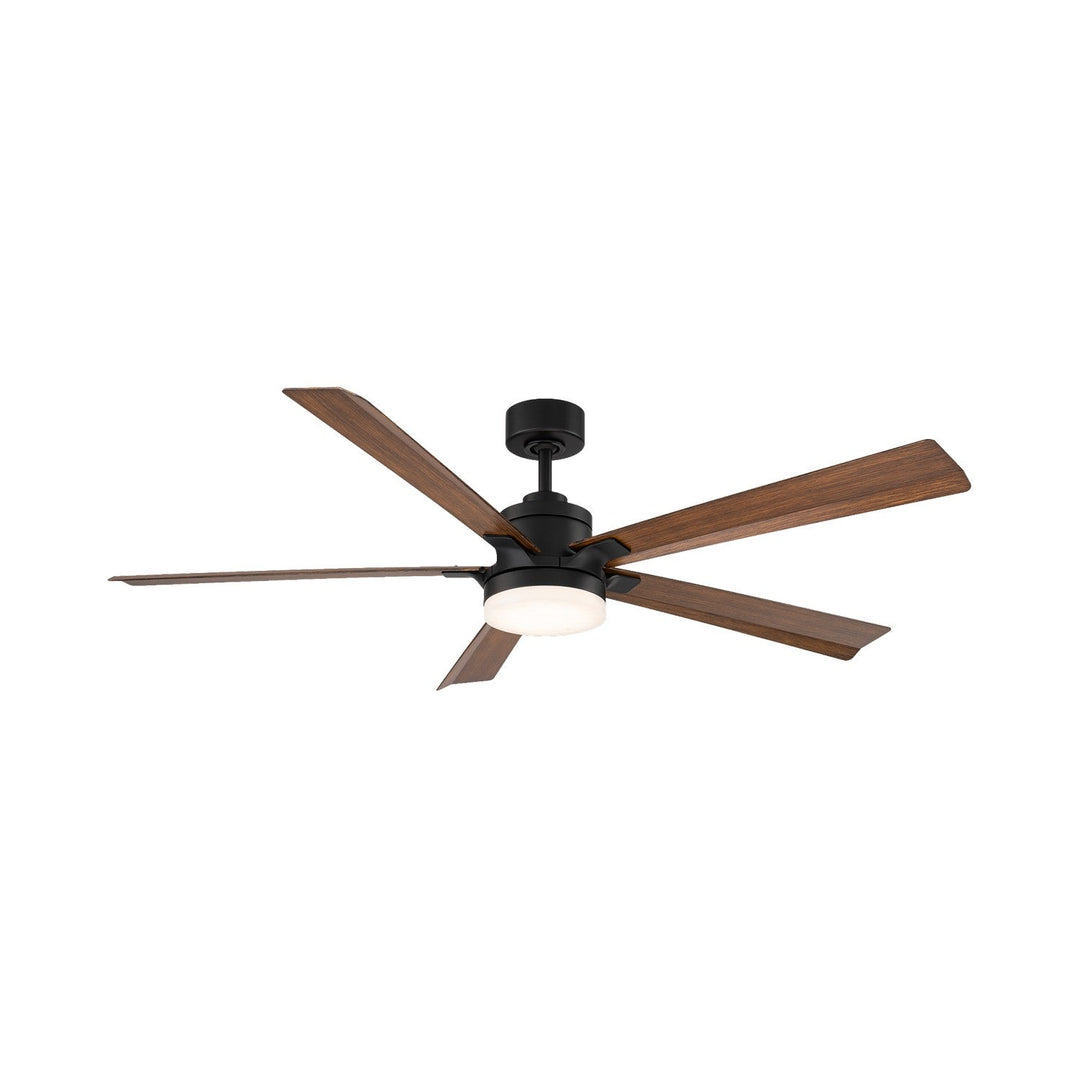 Radiant 64" Ceiling Fan in Matte Black/Distressed Koa Modern Forms Fans Canada