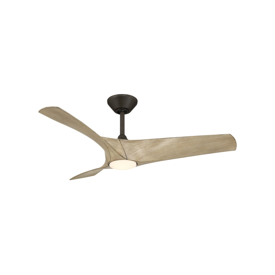 Zephyr 52" Ceiling Fan in Bronze/White Oak Modern Forms Fans Canada