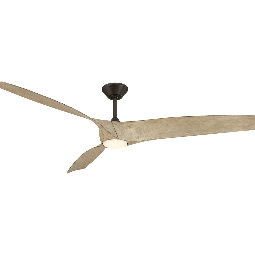 Zephyr 72" Ceiling Fan in Bronze/White Oak Modern Forms Fans Canada