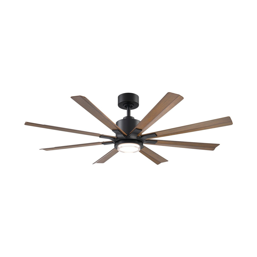 Size Matters 56" Ceiling Fan in Matte Black/Distressed Koa Modern Forms Fans Canada