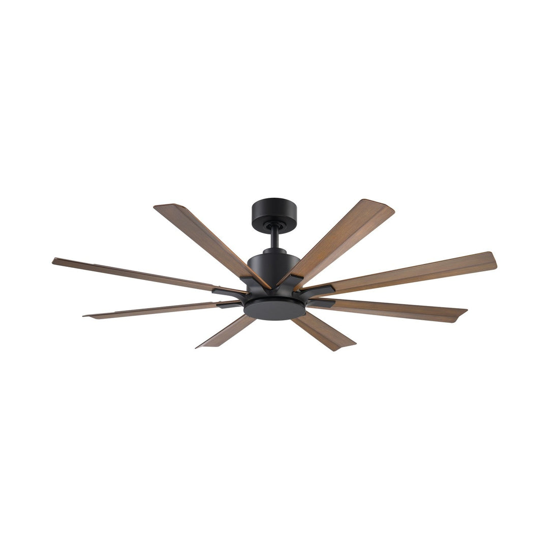 Size Matters 56" Ceiling Fan in Matte Black/Distressed Koa Modern Forms Fans Canada