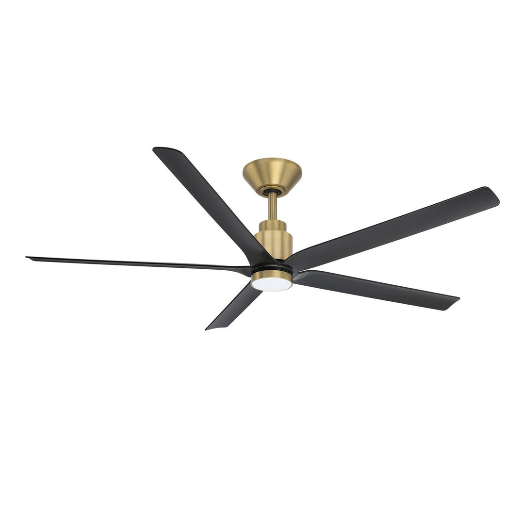 Smooth 5 56" Ceiling Fan in Soft Brass/Matte Black Modern Forms Fans Canada