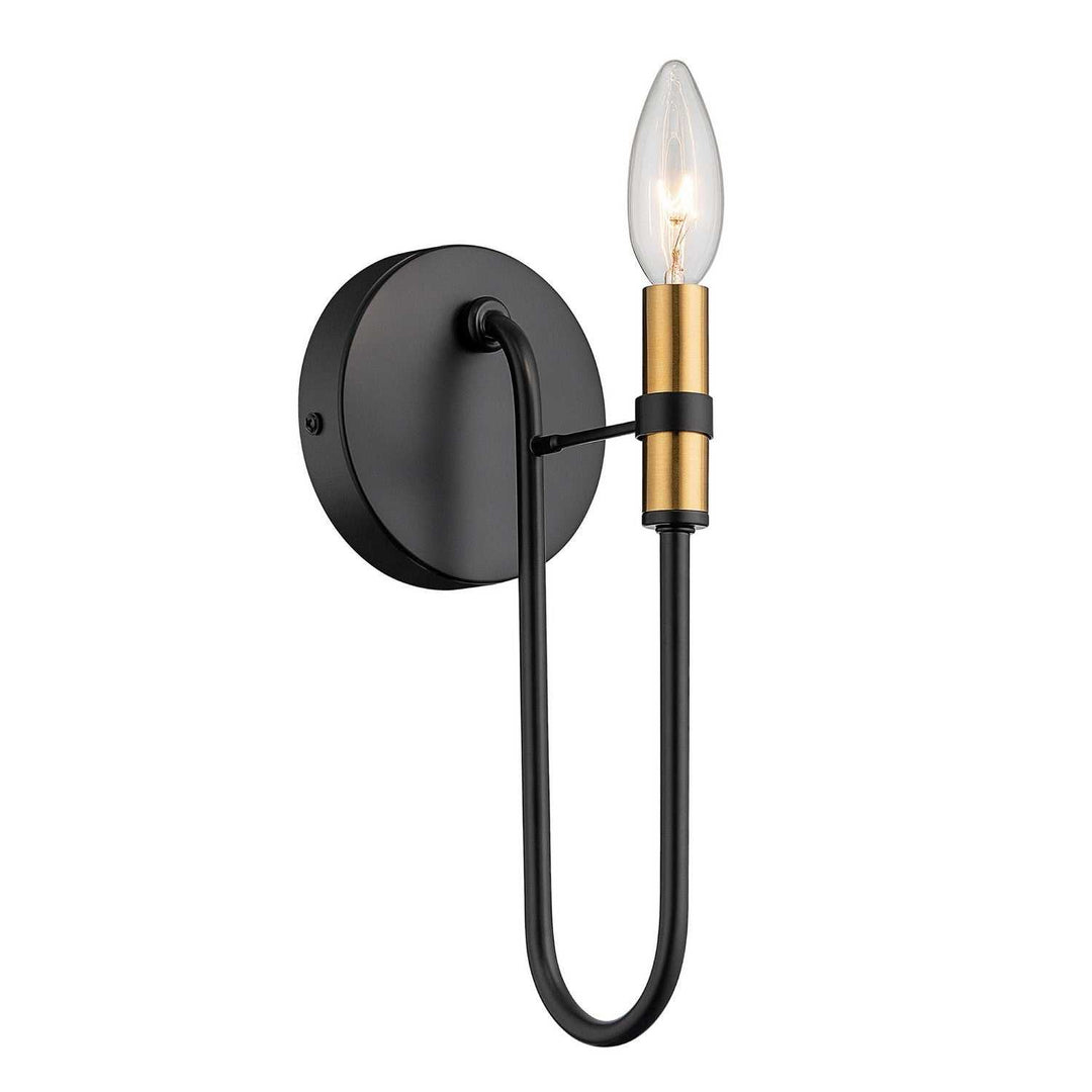 Foundry One Light Wall Bracket in Black Artcraft Canada