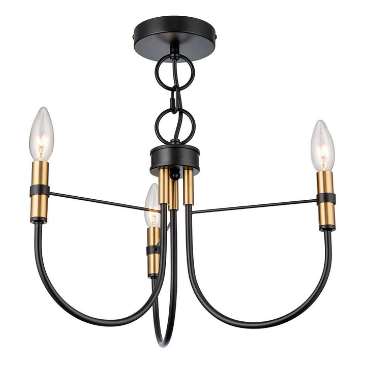 Artcraft Canada - AC12223BB - Three Light Lantern - Foundry - Black