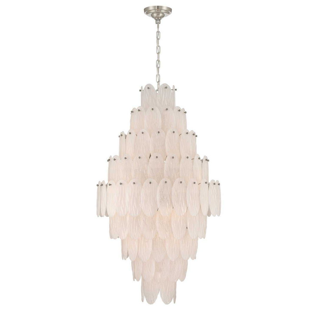 Serena 19 Light Chandelier in Satin Nickel Artcraft Canada