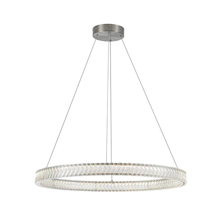Artcraft Canada - AC5052BN - LED Pendant - Chevron - Brushed Nickel