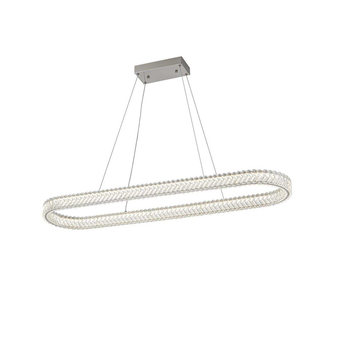 Artcraft Canada - AC5054BN - LED Island Pendant - Chevron - Brushed Nickel