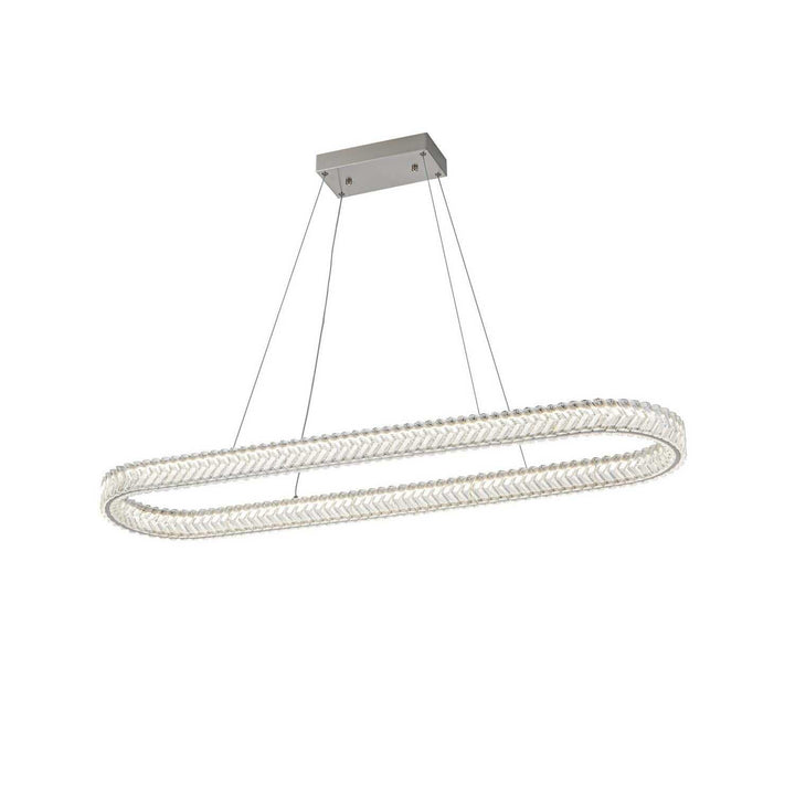 Artcraft Canada - AC5054BN - LED Island Pendant - Chevron - Brushed Nickel