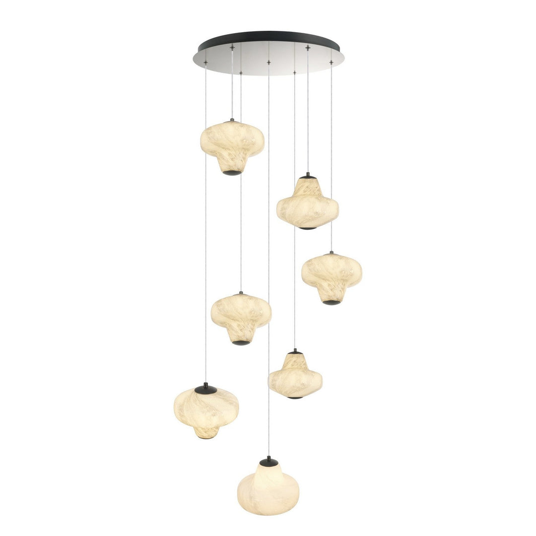 Artcraft Canada - AC5087GR - LED Chandelier - Solara - Graphite