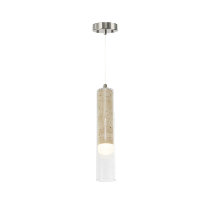 Zara LED Pendant in Brushed Nickel Artcraft Canada