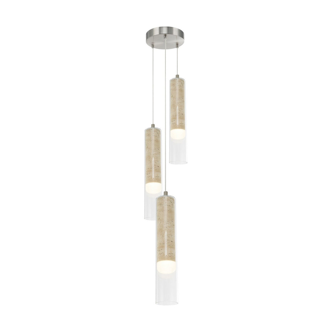 Zara LED Pendant in Brushed Nickel Artcraft Canada