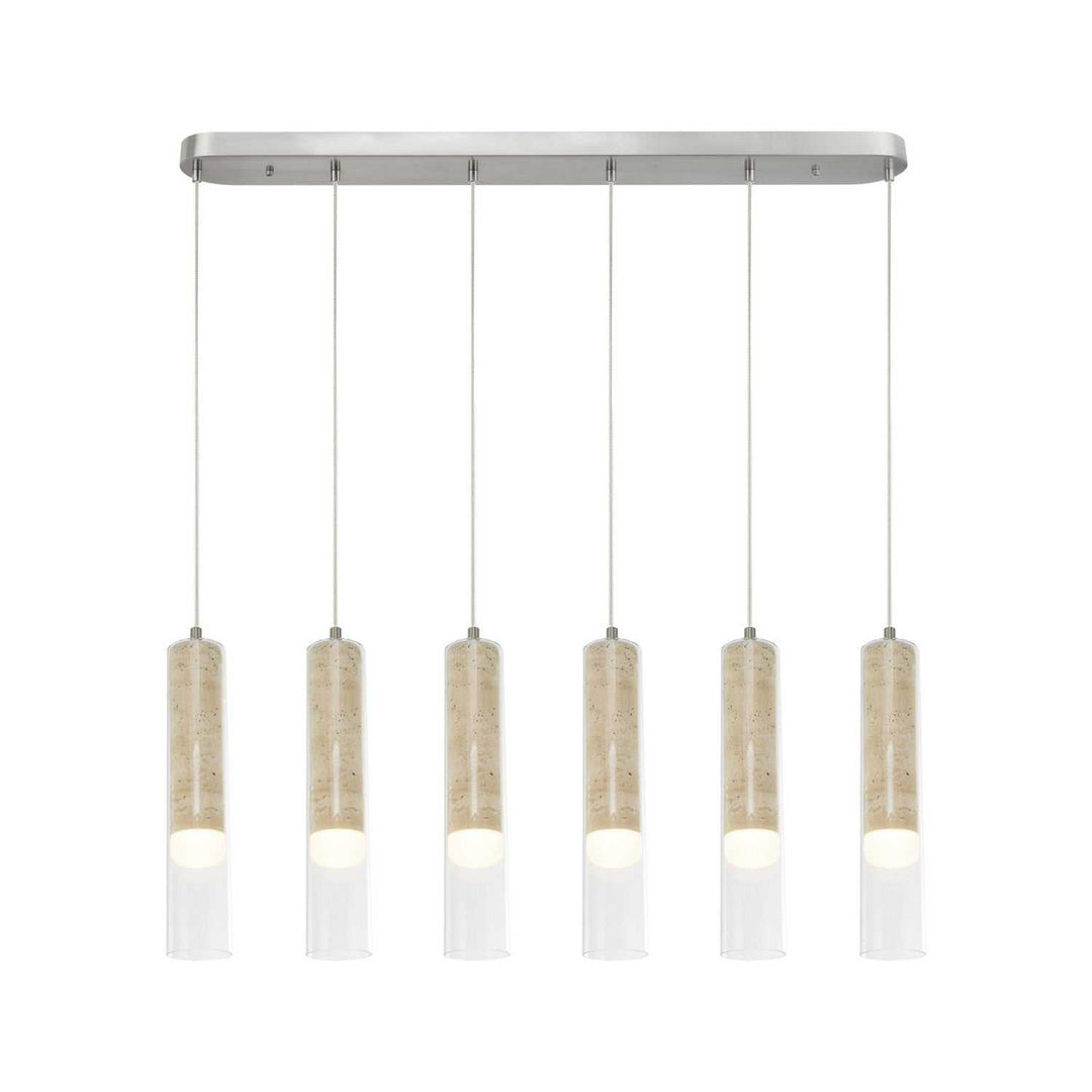 Zara LED Island Pendant in Brushed Nickel Artcraft Canada