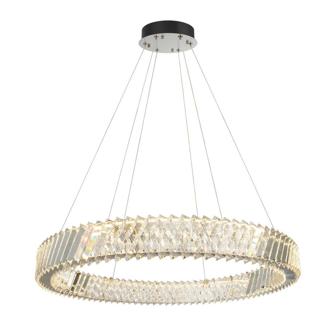 Alya LED Chandelier in Polished Nickel Artcraft Canada