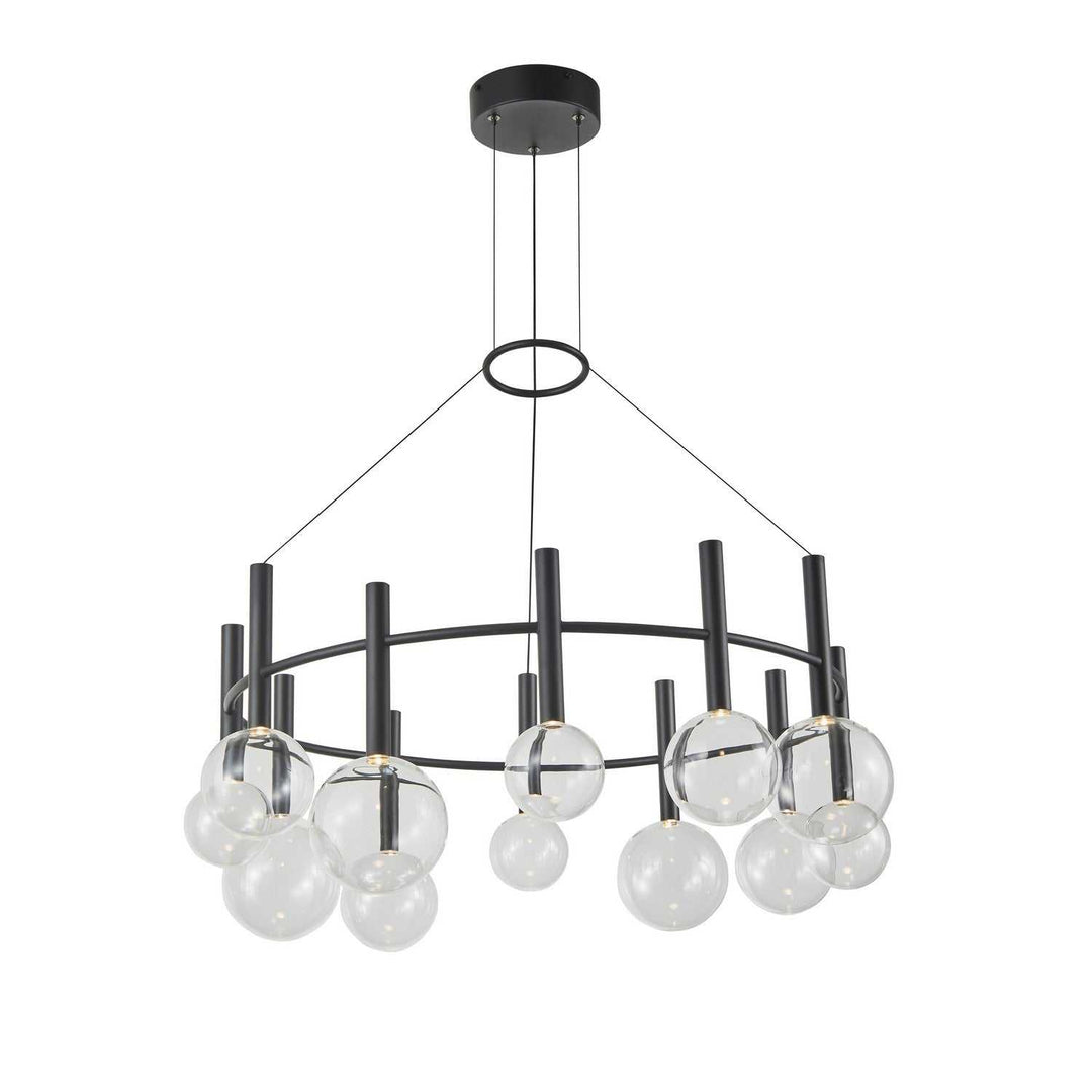 Terra LED Chandelier in Black Artcraft Canada