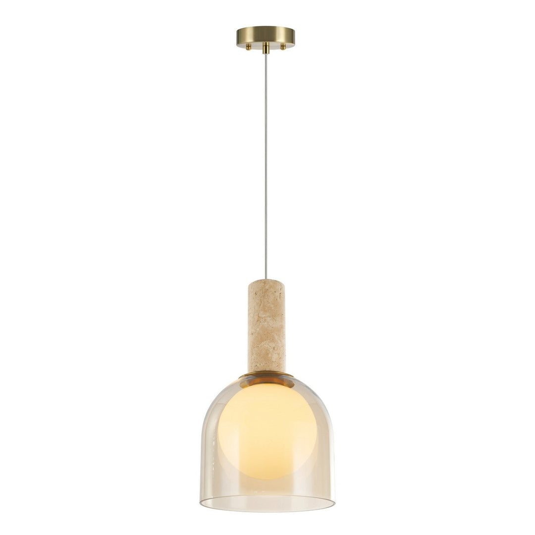 Juna One Light Pendant in Brass Artcraft Canada