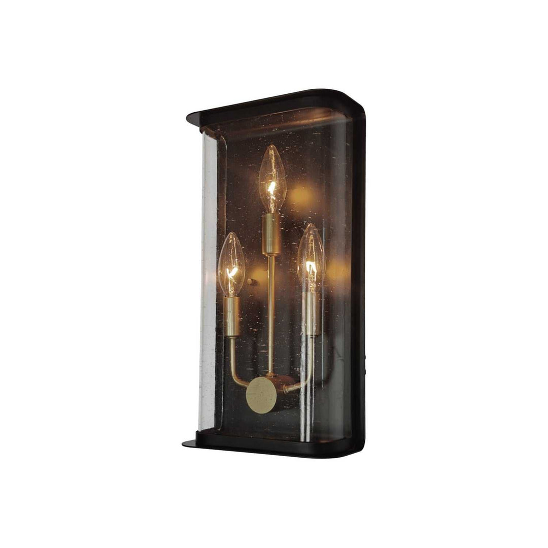 Artcraft Canada - AC8971BK - Three Light Outdoor Lantern - Stonegate - Black