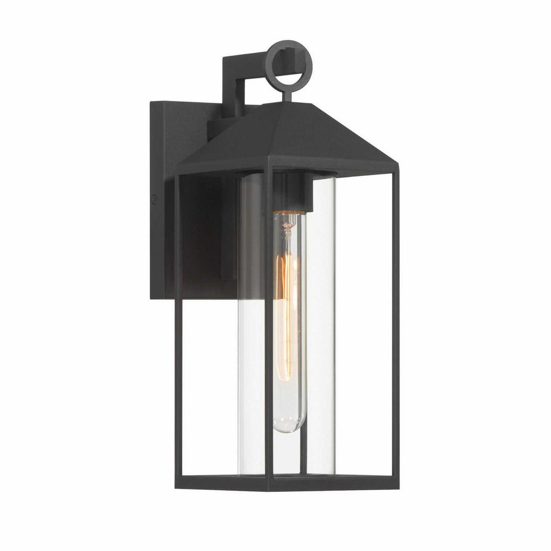 Portside One Light Outdoor Lantern in Black Artcraft Canada
