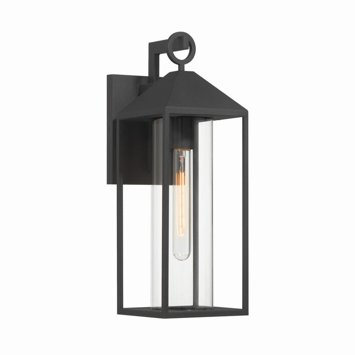 Portside One Light Outdoor Lantern in Black Artcraft Canada