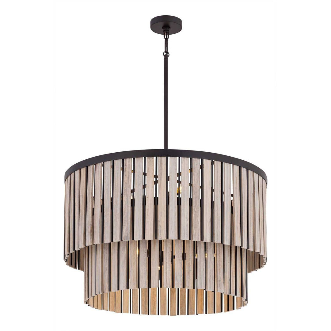 Esbelta Six Light Pendant in Dark Bronze Minka-Lavery