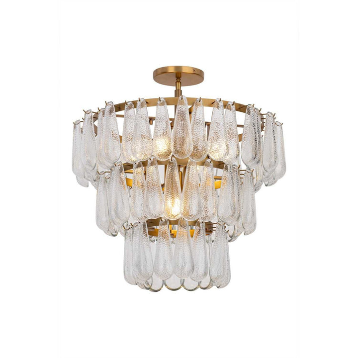 Vionne Five Light Semi-Flush Mount in Legacy Brass Minka-Lavery