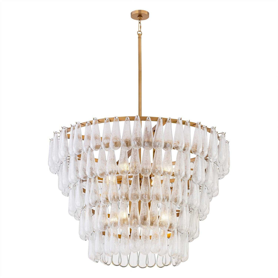 Vionne Eight Light Pendant in Legacy Brass Minka-Lavery