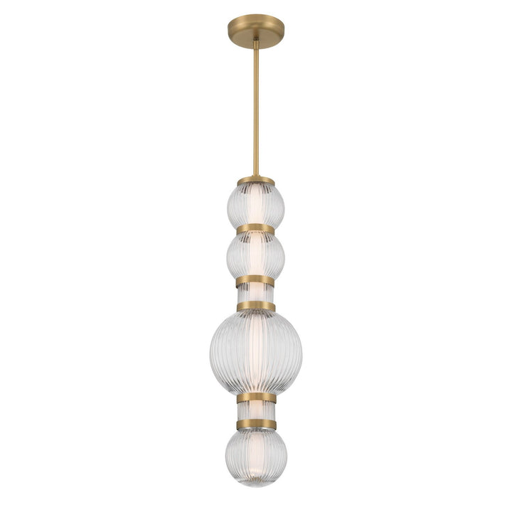 Cordel LED Mini Pendant in Legacy Brass Minka-Lavery