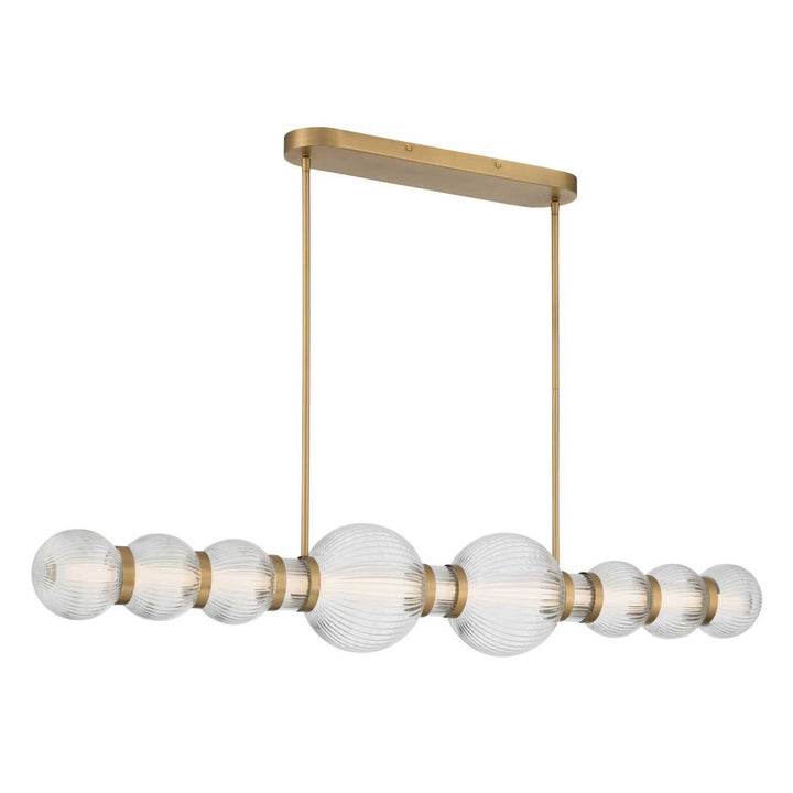 Cordel LED Linear Chandelier in Legacy Brass Minka-Lavery