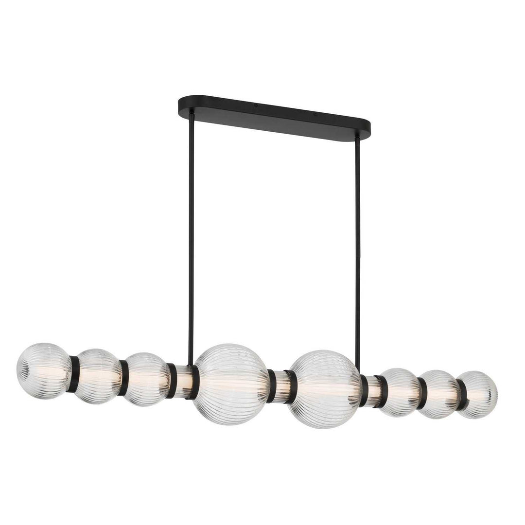 Cordel LED Linear Chandelier in Dark Matte Black Minka-Lavery