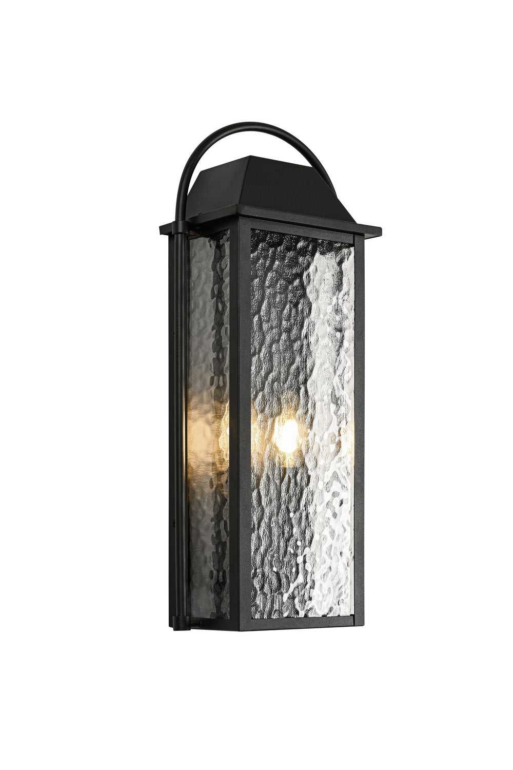 Matteo Canada - E22002MB - Two Light Outdoor Lantern - Dew - Matte Black