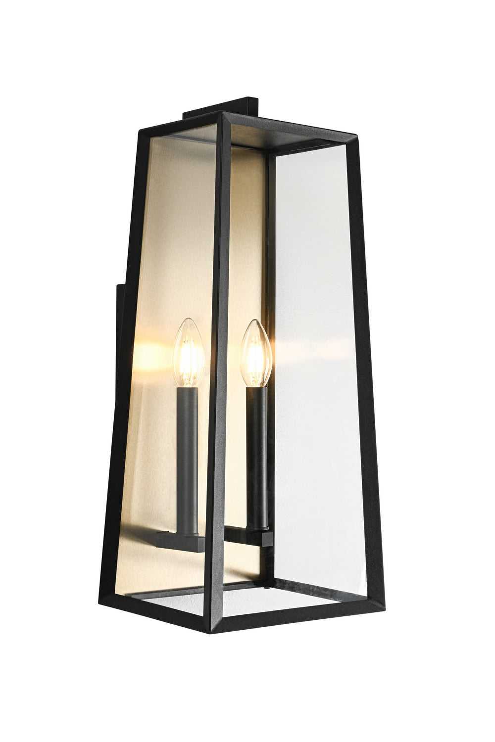 Matteo Canada - E22102MB - Two Light Outdoor Lantern - Aviv - Matte Black