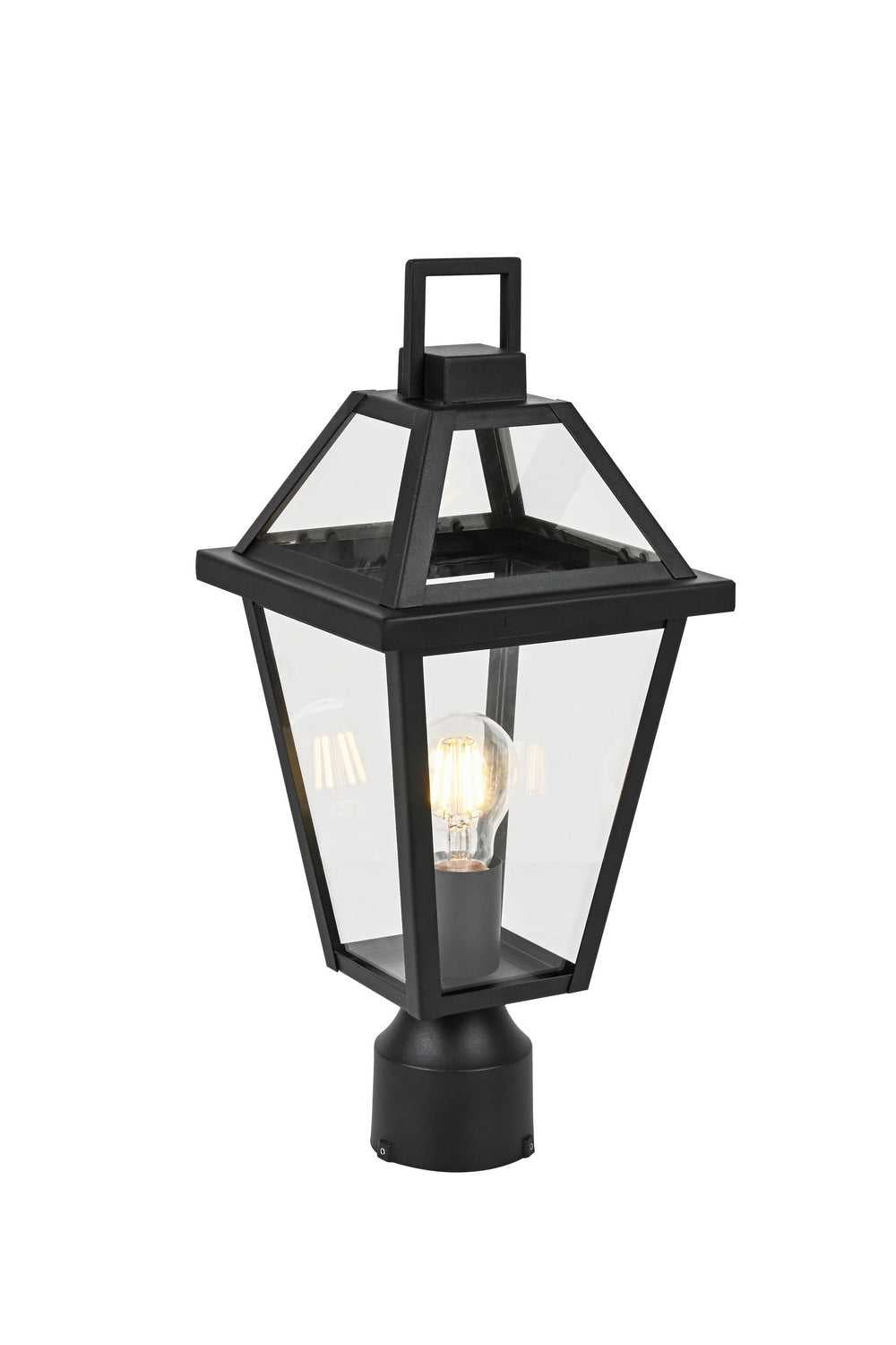 Matteo Canada - E22311MB - One Light Outdoor Lantern - Layla - Matte Black