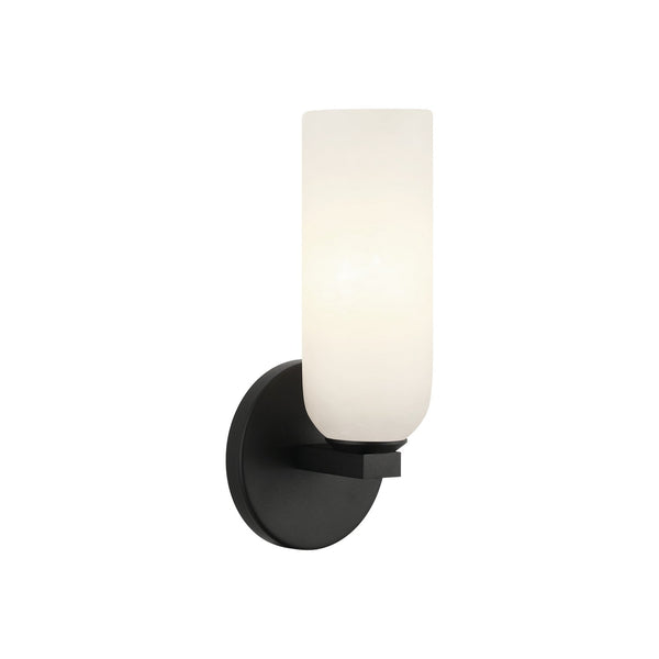Jules One Light Wall Sconce in Matte Black Matteo Canada