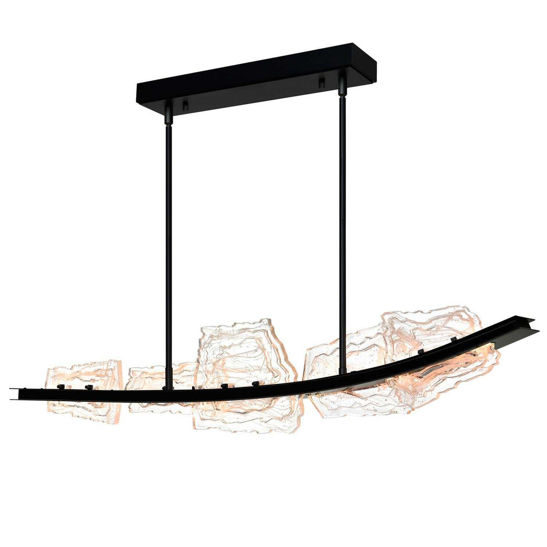 Arcus LED Chandelier in Black CWI Lighting Canada