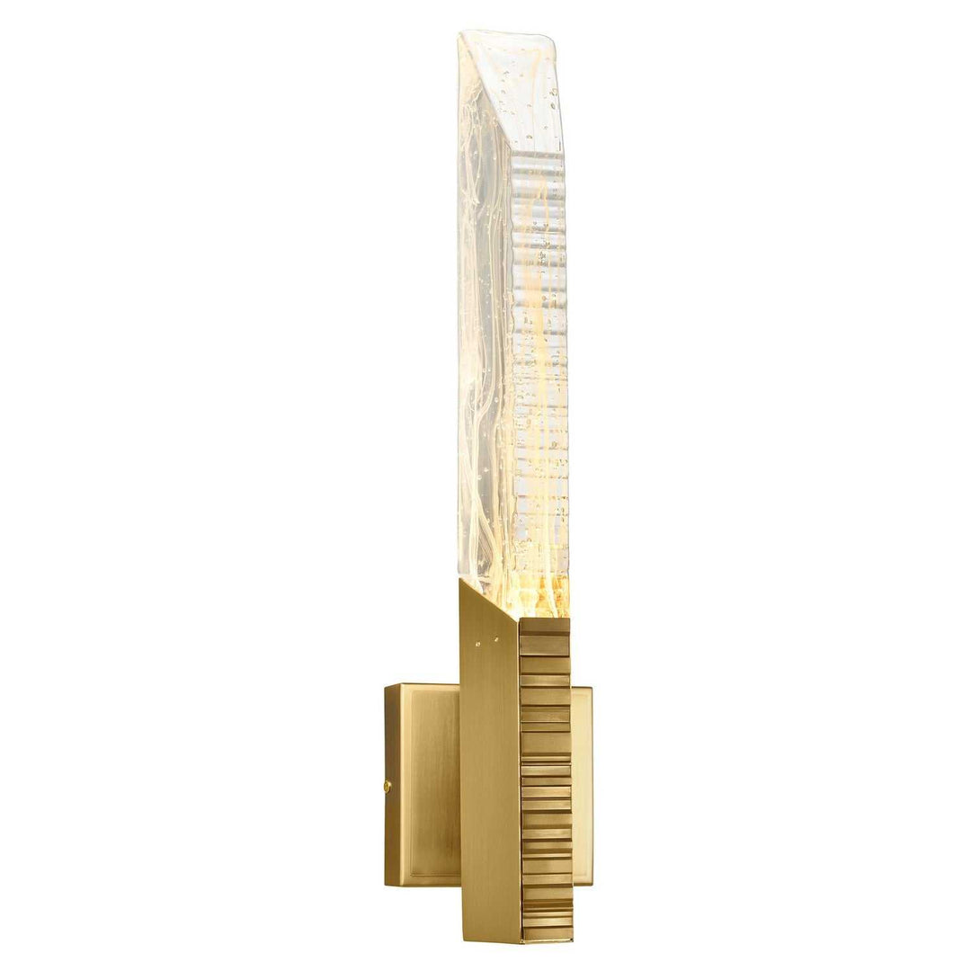 Petra LED Wall Sconce in Brass CWI Lighting Canada