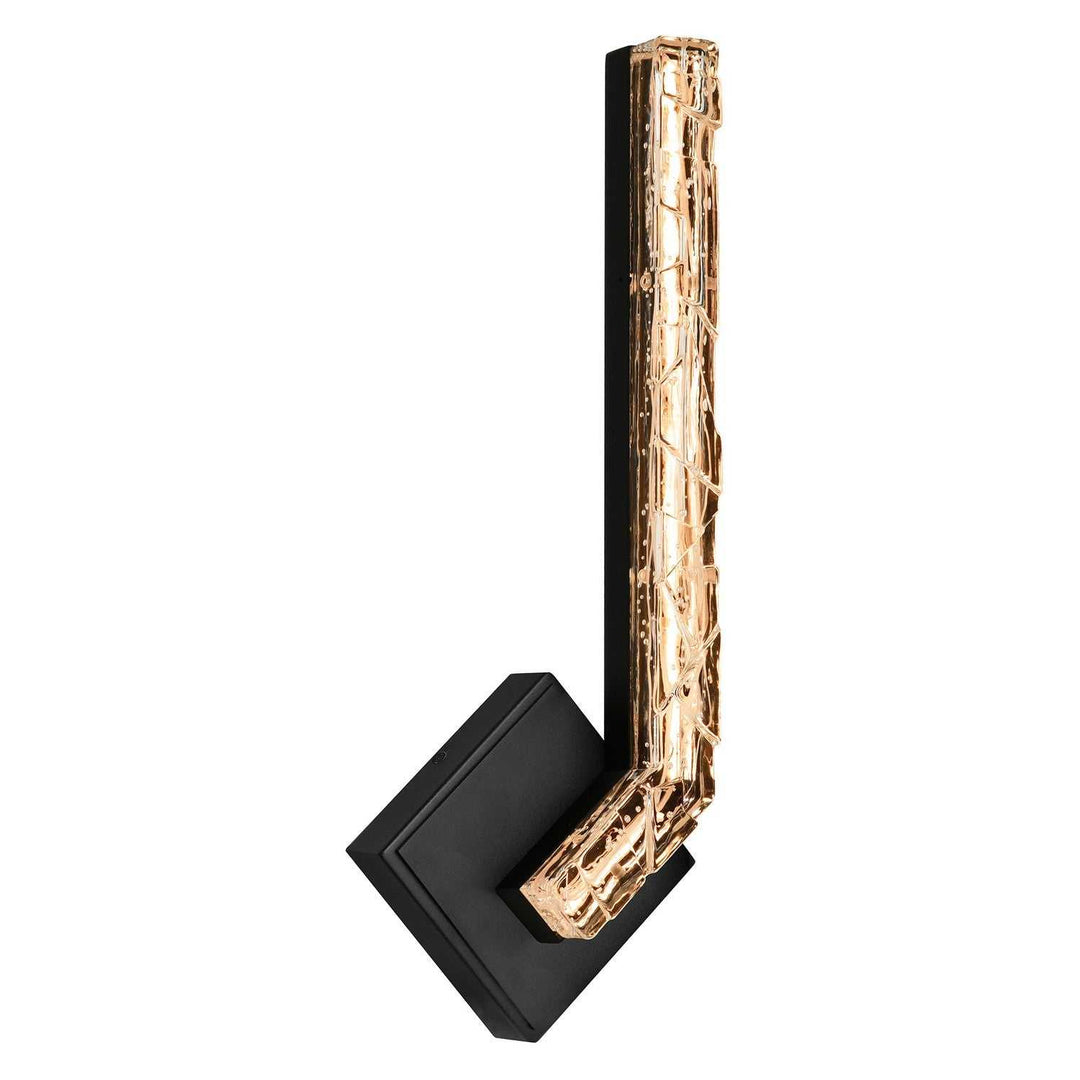 Contour LED Wall Sconce in Sand Black CWI Lighting Canada