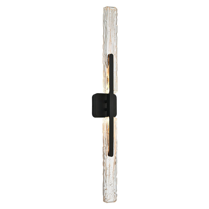 Curva LED Wall Sconce in Sand Black CWI Lighting Canada