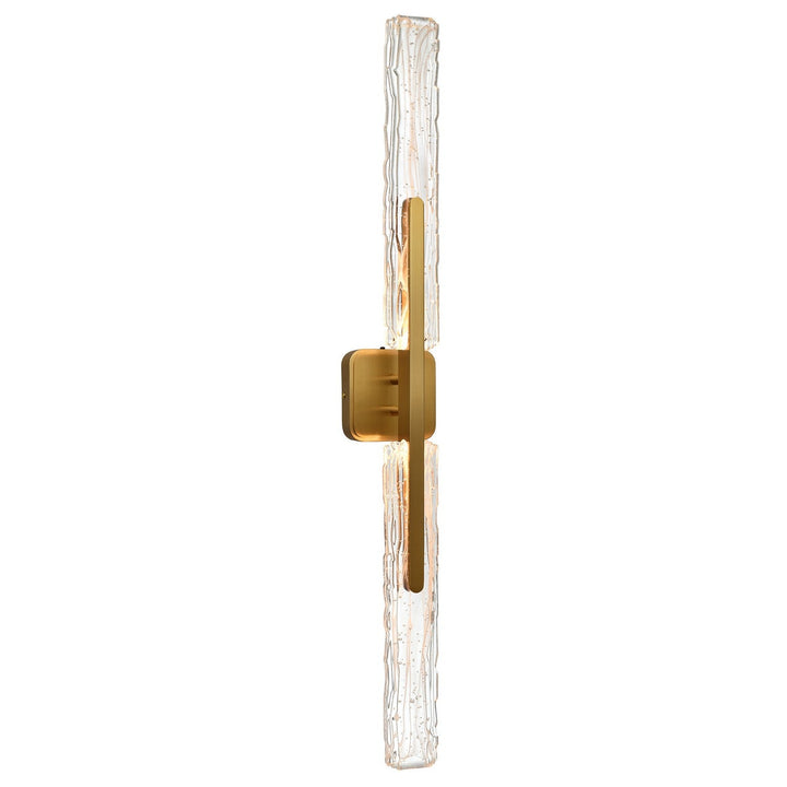 Curva LED Vanity in Brass CWI Lighting Canada