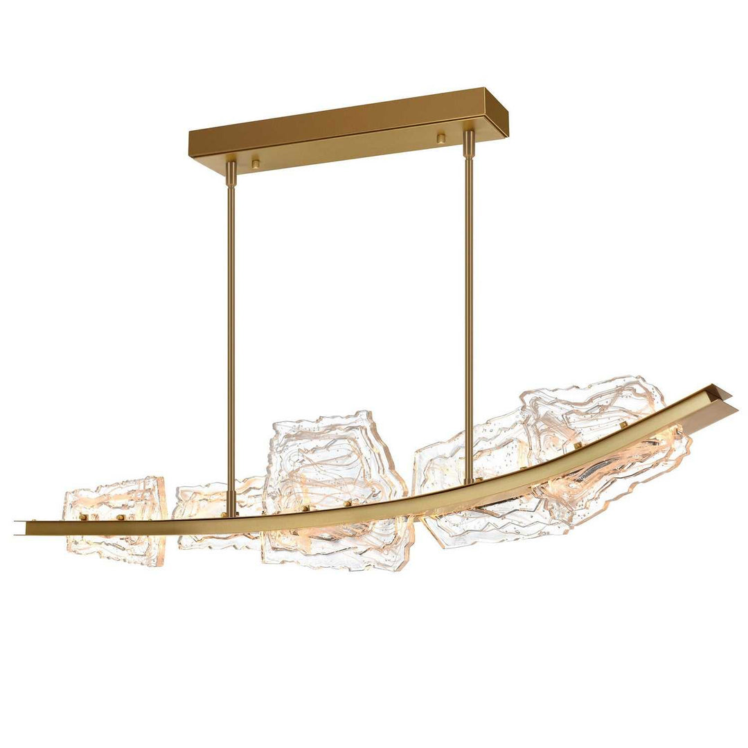 Arcus LED Chandelier in Brass CWI Lighting Canada