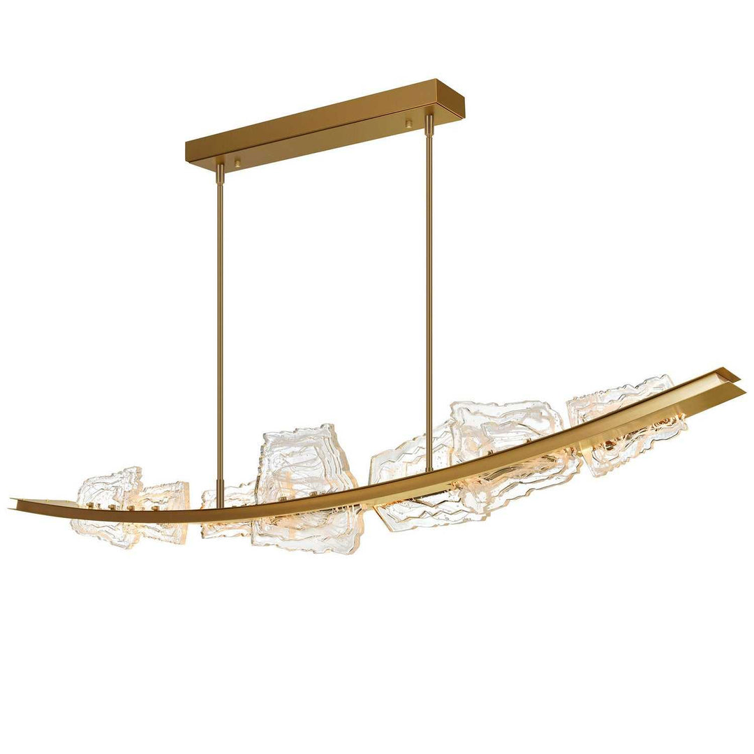 Arcus LED Chandelier in Brass CWI Lighting Canada